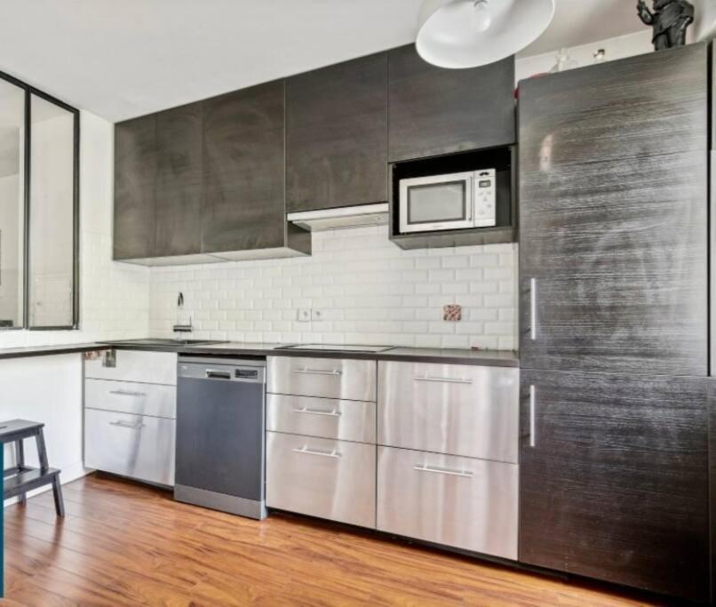 Paris : Appartement Familial Avec Parking Prive كليشي المظهر الخارجي الصورة